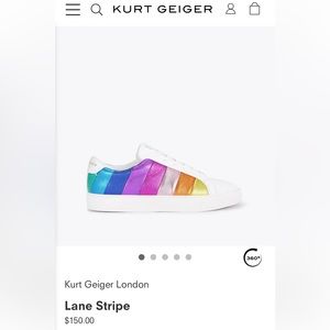 Kurt Geiger Lane Stripe sneakers size 40